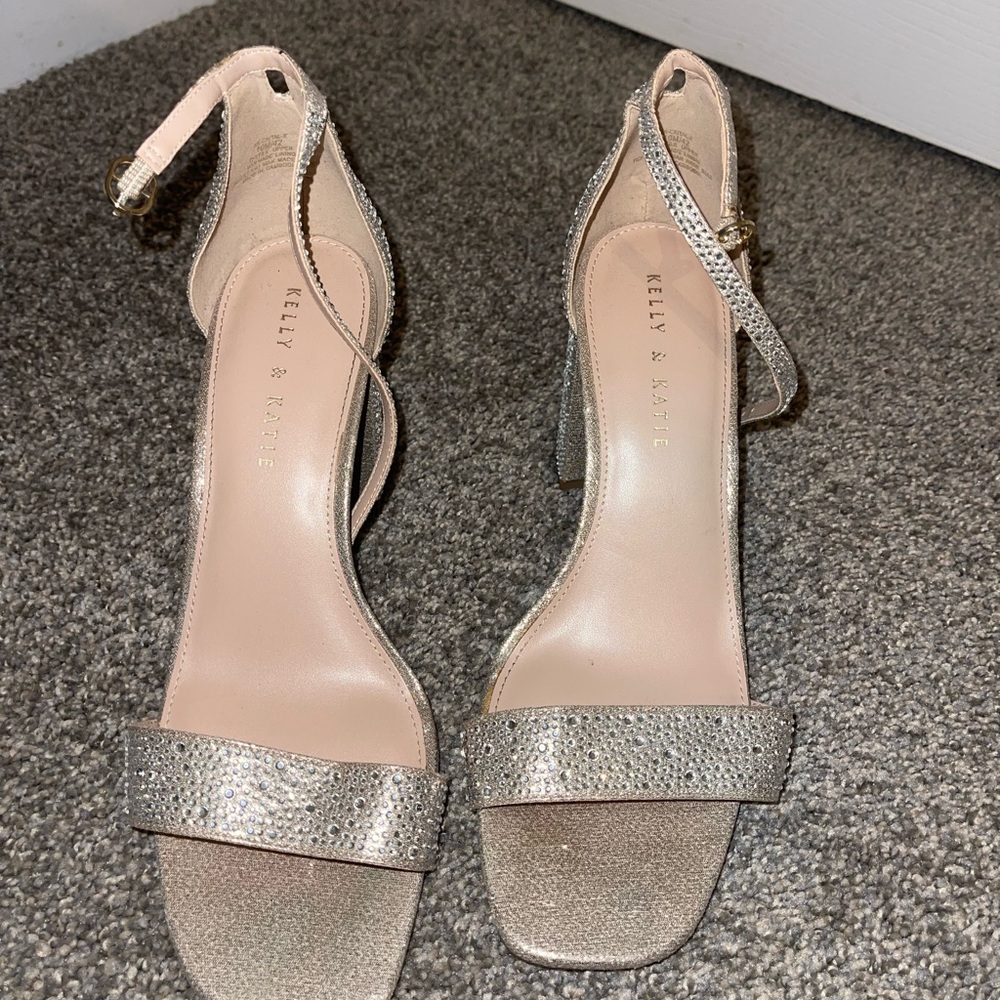 Kelly & Katie Champagne Heels